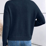 Eleganter Pullover mit V-Ausschnitt – Produktansicht 3