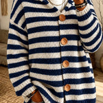 Moderner Streifenpullover aus weichem Strick – Produktansicht 10