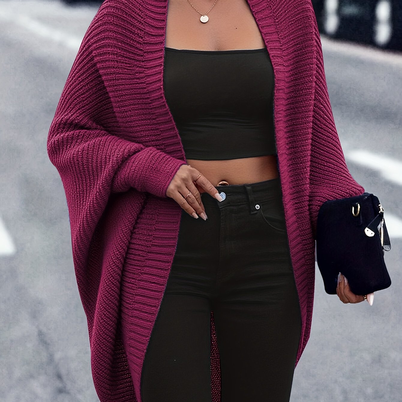 Oversize-Strickweste zum lässigen Layern – Produktansicht 6