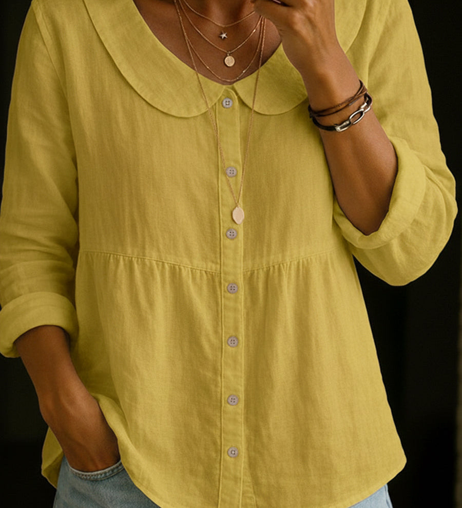 Moderne Bluse mit Peter-Pan-Kragen – Produktansicht 7
