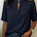Klassische Bluse mit elegantem Kragen – Produktansicht 3