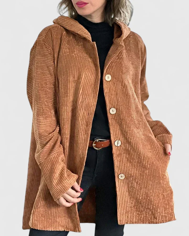 Damen-Winterjacke aus Cord – Produktansicht 8