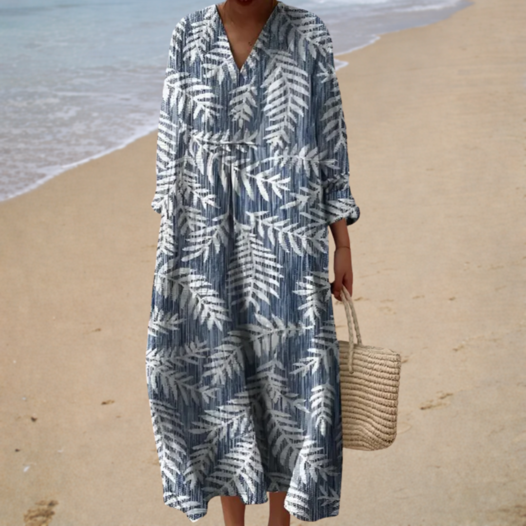 Luftiges Sommerkleid mit floralem Muster – Produktansicht 1
