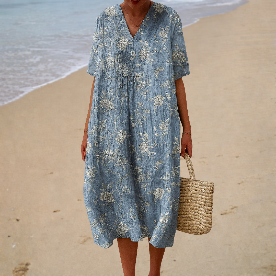 Sommerkleid mit Blütenprint – Produktansicht 1
