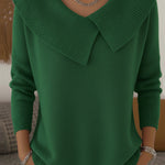 Feiner Strickpullover mit geripptem Stehkragen – Produktansicht 4