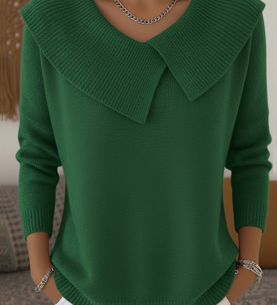 Feiner Strickpullover mit geripptem Stehkragen – Produktansicht 4