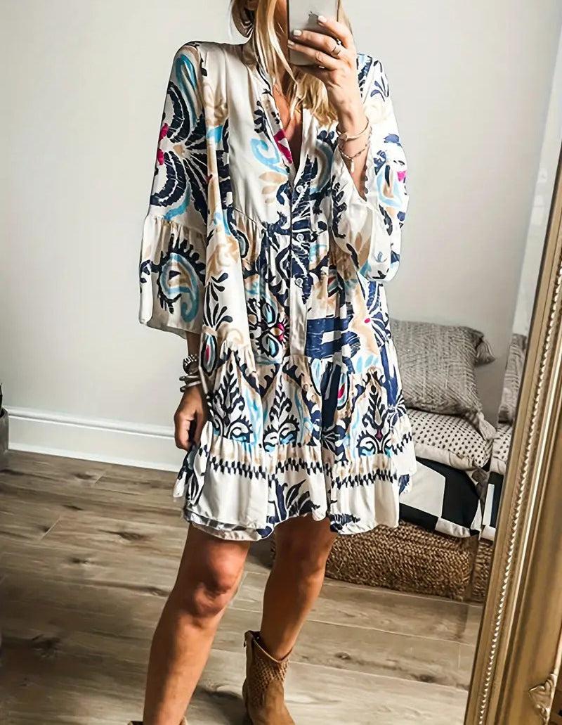 Bequemes Boho-Tunikakleid – Produktansicht 3