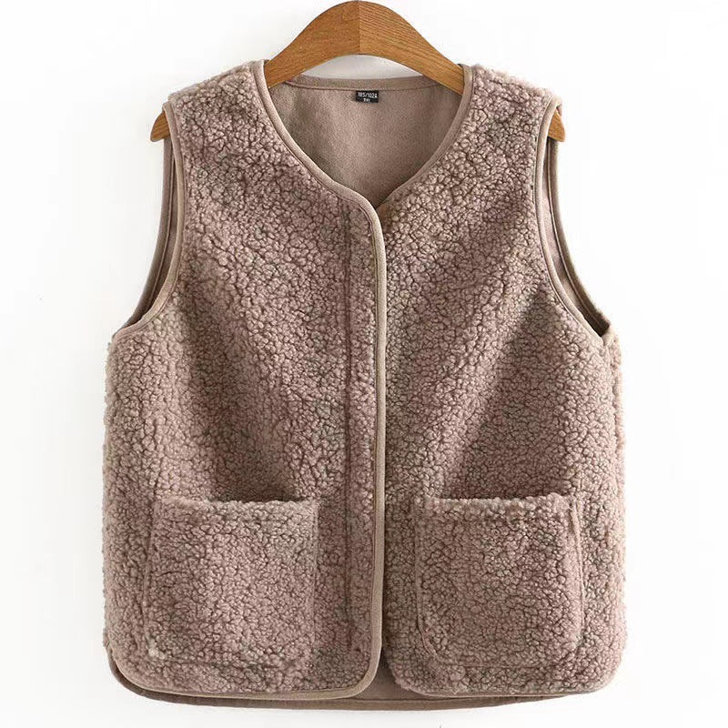 Ärmellose Teddyweste für Damen – Produktansicht 5