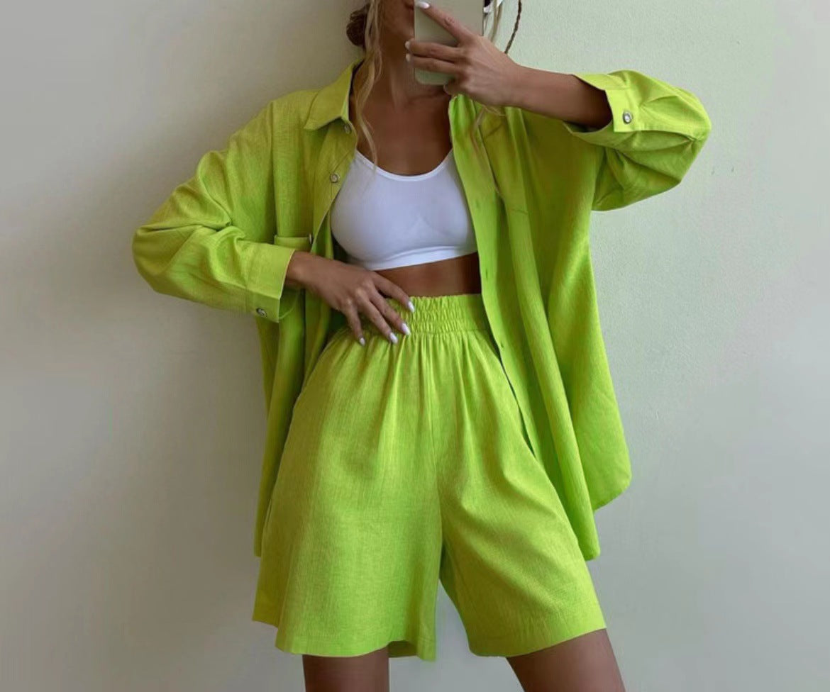 Elegantes zweiteiliges Ensemble im Oversize-Schnitt – Produktansicht 1