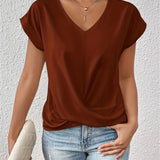 Elegantes T-Shirt mit V-Ausschnitt – Produktansicht 9