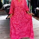 Bequemes Kleid mit lebendigem Print – Produktansicht 4