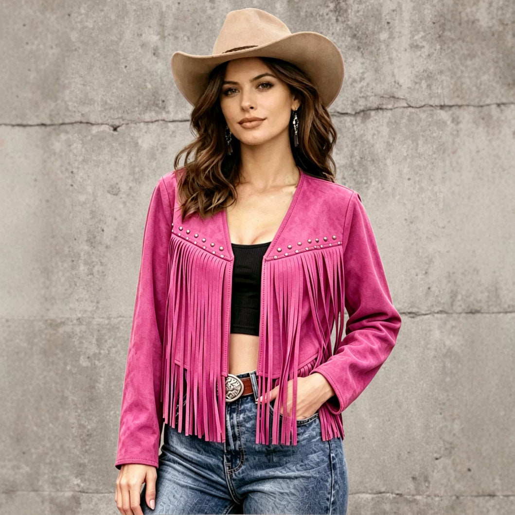 Langer Cardigan mit trendigen Nieten-Details – Produktansicht 4