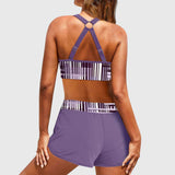 Bequemer hochtaillierter Rippbikini – Produktansicht 5