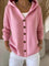 Elegante Strickjacke mit Kapuze und Knopfleiste – Produktansicht 2