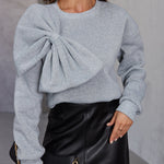 Eleganter Strickpullover mit Schleifendetail – Produktansicht 6