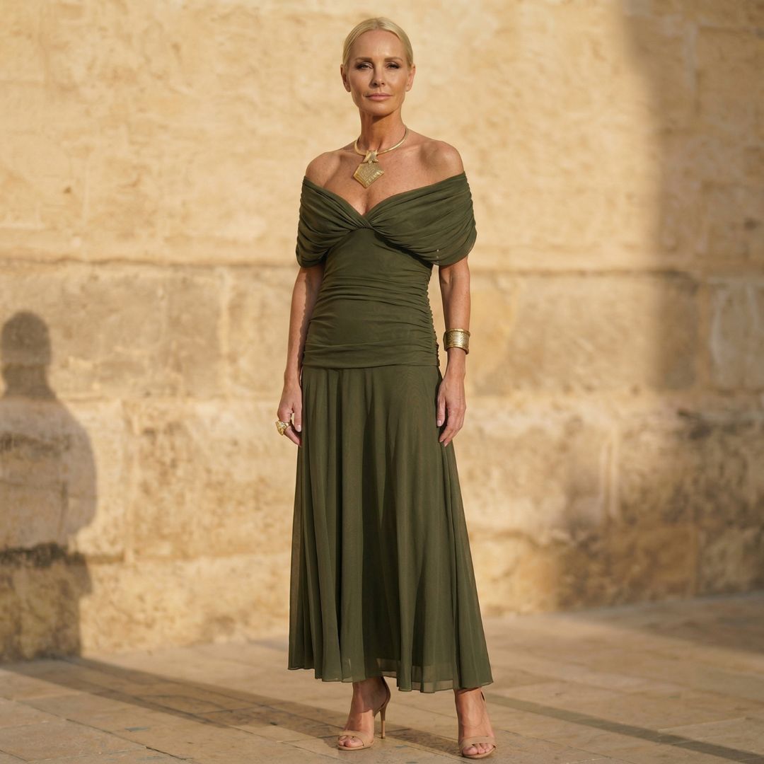 Elegantes Kleid in Grün – Produktansicht 1