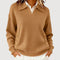 Eleganter Strickpullover mit Knopfdetail am Kragen – Produktansicht 1
