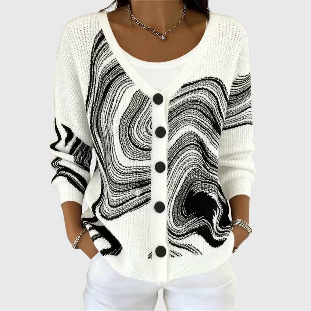 Cardigan mit Knöpfen in weicher Strickqualität – Produktansicht 1