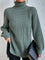 Rollkragenpullover mit Raglanärmeln und Saumschlitz – Produktansicht 6