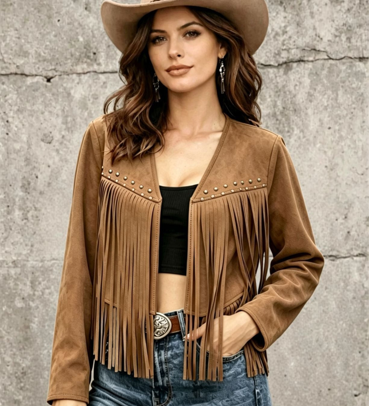 Langer Cardigan mit trendigen Nieten-Details – Produktansicht 6