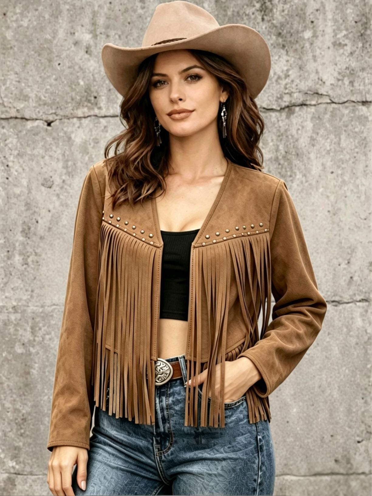Langer Cardigan mit trendigen Nieten-Details – Produktansicht 6