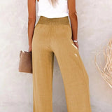 Bequeme hochtaillierte Hose mit weitem Schnitt – Produktansicht 11
