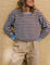 Gestreifter Colorblock-Pullover aus weichem Strick – Produktansicht 6
