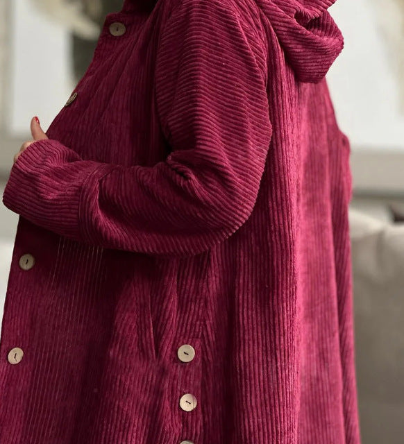 Cordjacke mit Kapuze – Produktansicht 7