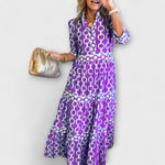 Midikleid mit Kettenmuster – Produktansicht 4