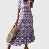 Bequemes Vintage-Boho-Maxikleid für den Sommer – Produktansicht 3