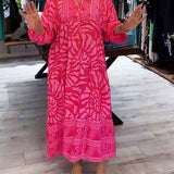 Bequemes Kleid mit lebendigem Print – Produktansicht 3