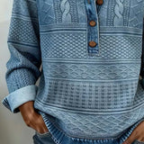 Hemd mit Denim-Effekt und Stricktextur – Produktansicht 5