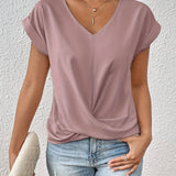 Elegantes T-Shirt mit V-Ausschnitt – Produktansicht 2