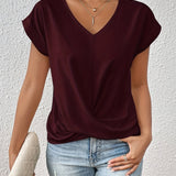 Elegantes T-Shirt mit V-Ausschnitt – Produktansicht 4
