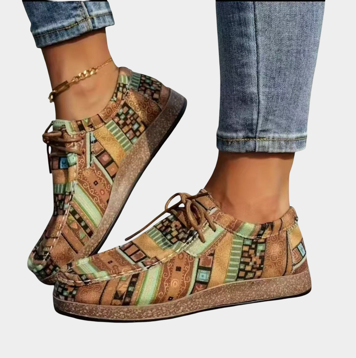 Leichte und bequeme Schuhe in Grün – Produktansicht 1