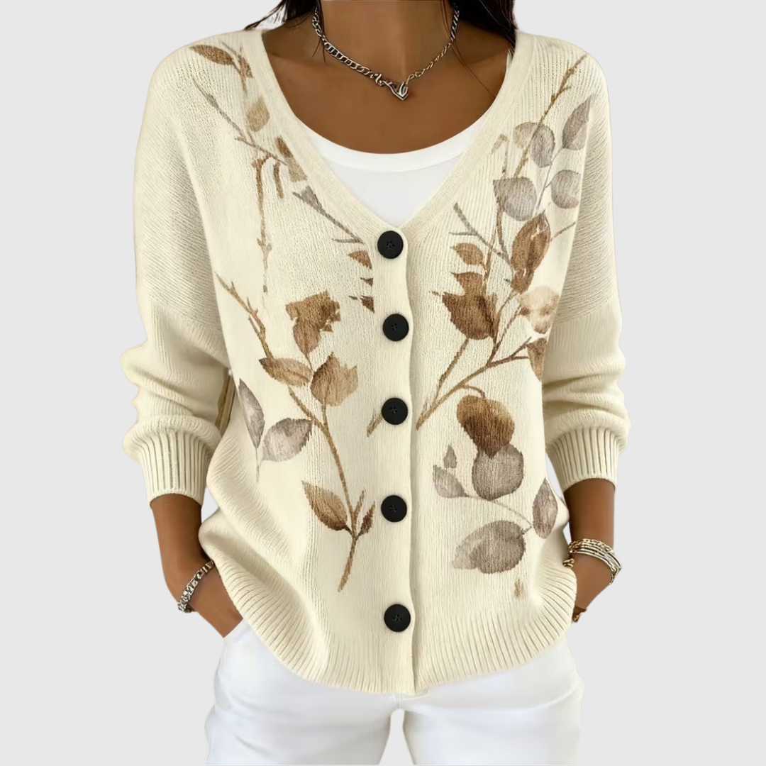 Bequemer Strick-Cardigan mit Knöpfen – Produktansicht 1