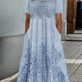 Elegantes Midikleid mit floralem Muster – Produktansicht 2