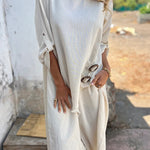 Elegantes zweiteiliges Ensemble mit Kleid mit Knopfleiste – Produktansicht 1
