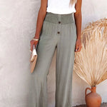 Bequeme hochtaillierte Hose mit weitem Schnitt – Produktansicht 2