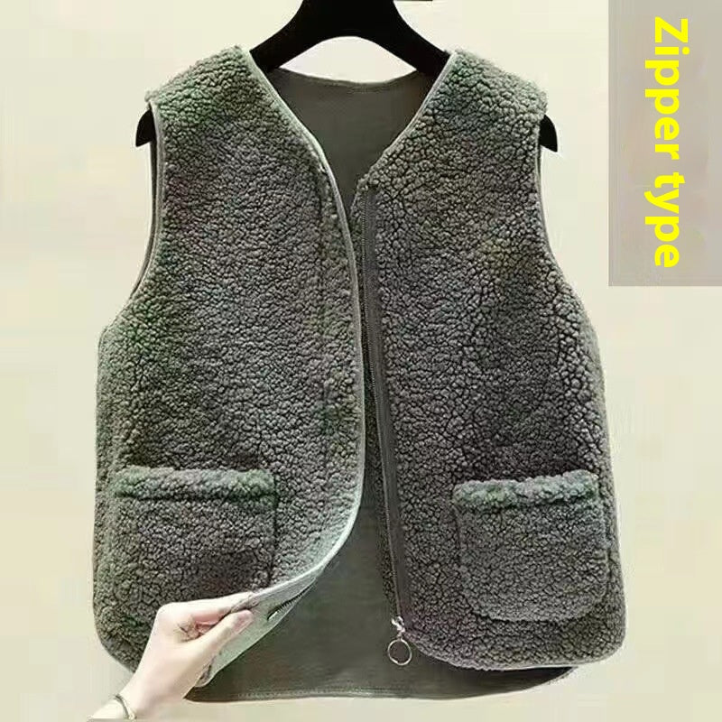 Ärmellose Teddyweste für Damen – Produktansicht 7