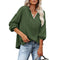 Hoodie mit V-Ausschnitt und Spitzendetails – Produktansicht 13