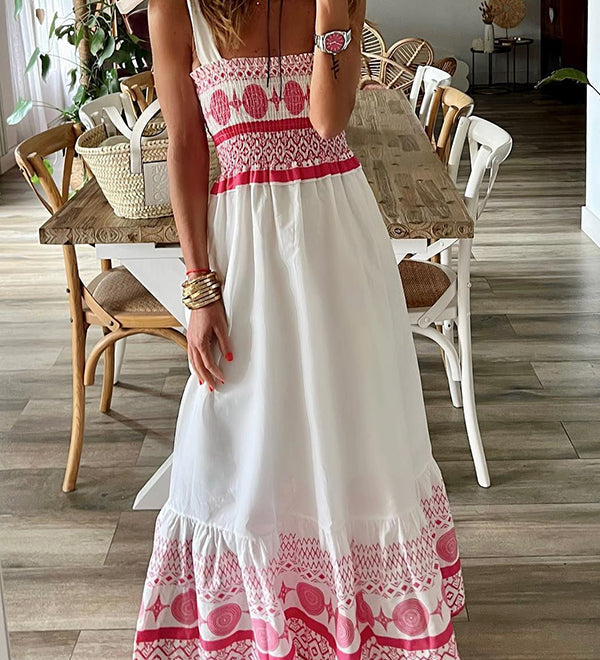Bequemes Maxikleid im Boho-Stil für den Sommer – Produktansicht 1