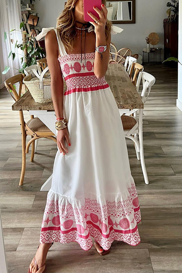 Bequemes Maxikleid im Boho-Stil für den Sommer – Produktansicht 1