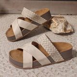 Bequeme geflochtene Sandalen – Produktansicht 7