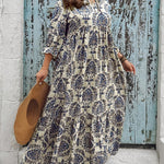 Bequemes Boho-Mosaik-Kleid – Produktansicht 2