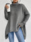 Lässiger Rollkragenpullover mit asymmetrischem Saum – Produktansicht 8