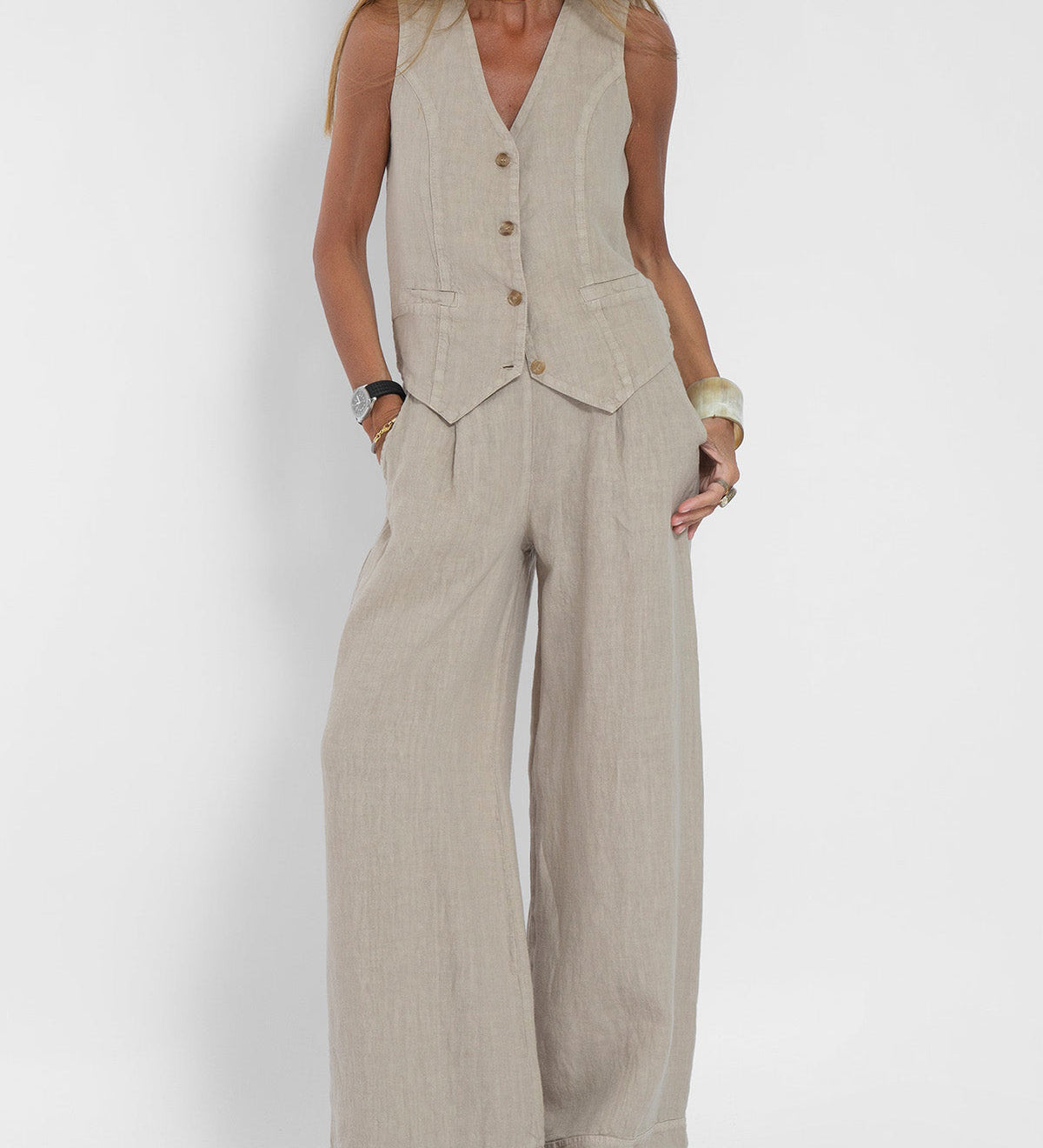 Elegantes Set aus Weste und Hose – Produktansicht 2