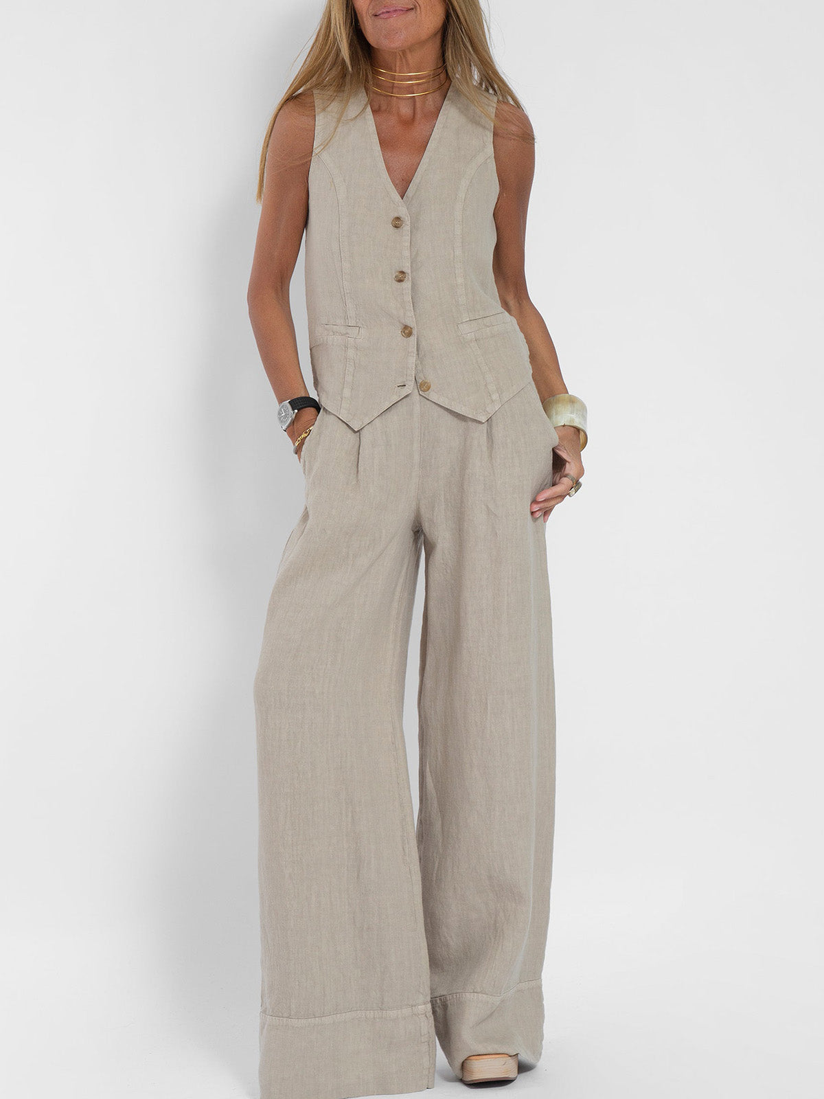 Elegantes Set aus Weste und Hose – Produktansicht 2
