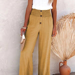 Bequeme hochtaillierte Hose mit weitem Schnitt – Produktansicht 10