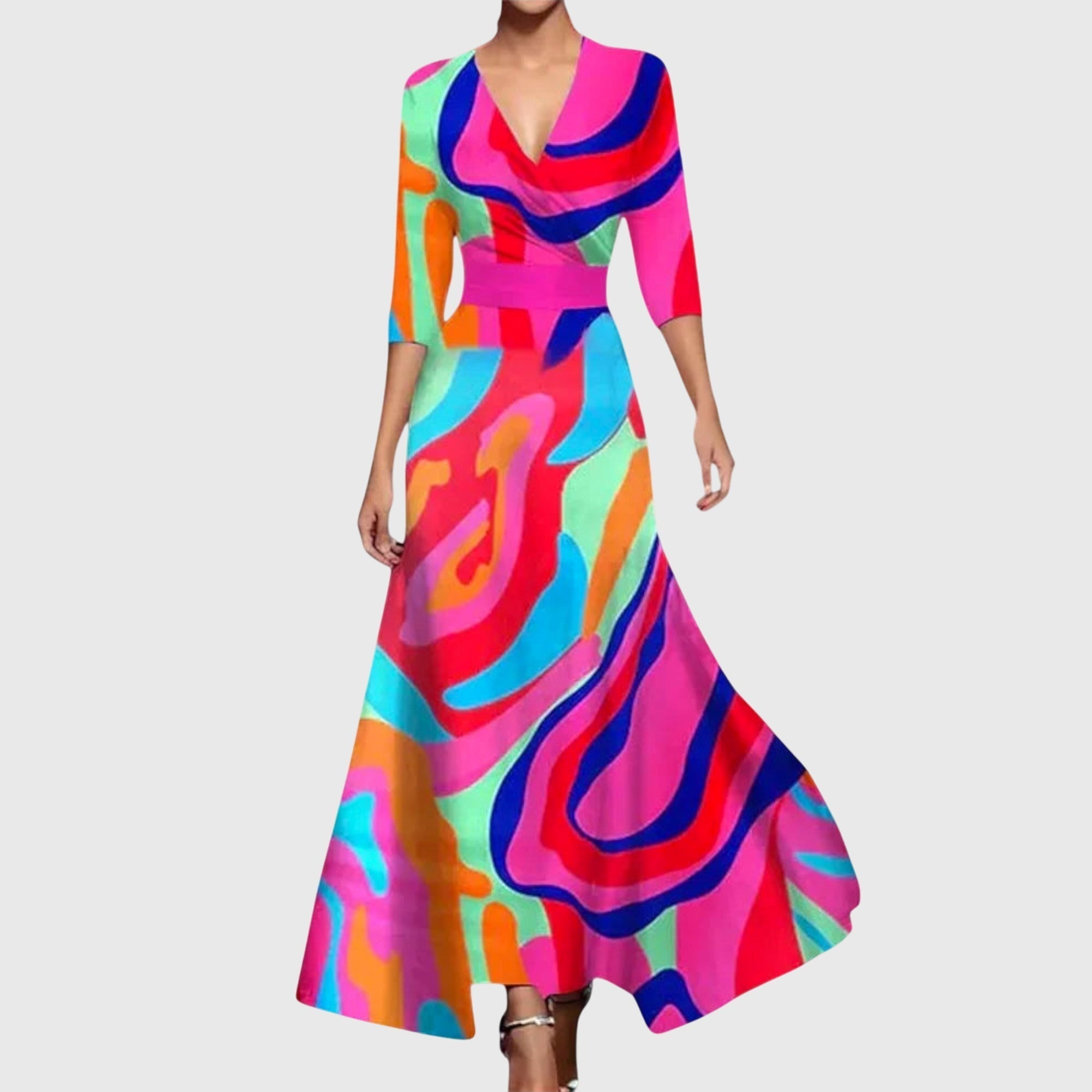 Elegantes Kleid für besondere Anlässe in Wickeloptik – Produktansicht 6